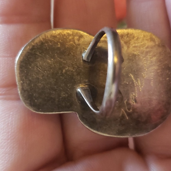 Vintage turquoise coral ring - Picture 2 of 2